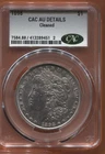 1898-P Morgan Silver Dollar CACG AU, Details cleaned