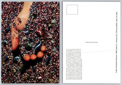 Arabia Steamboat Museum Trade Beads Postcard - Sunken Ship 1856 Artifacts