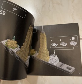 Lego ARCHITECTURE 21028 NEW YORK CITY USA INSTRUCTION MANUAL BOOKLET ONLY 