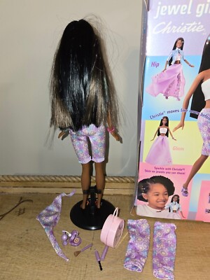 Vintage 2000 Jewel Girl Christie Barbie Doll African American 