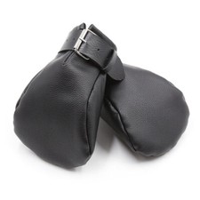 PU Leather Handcuffs Mittens Mitt Dog Paw Palm Slaver Fist Restraints Gloves