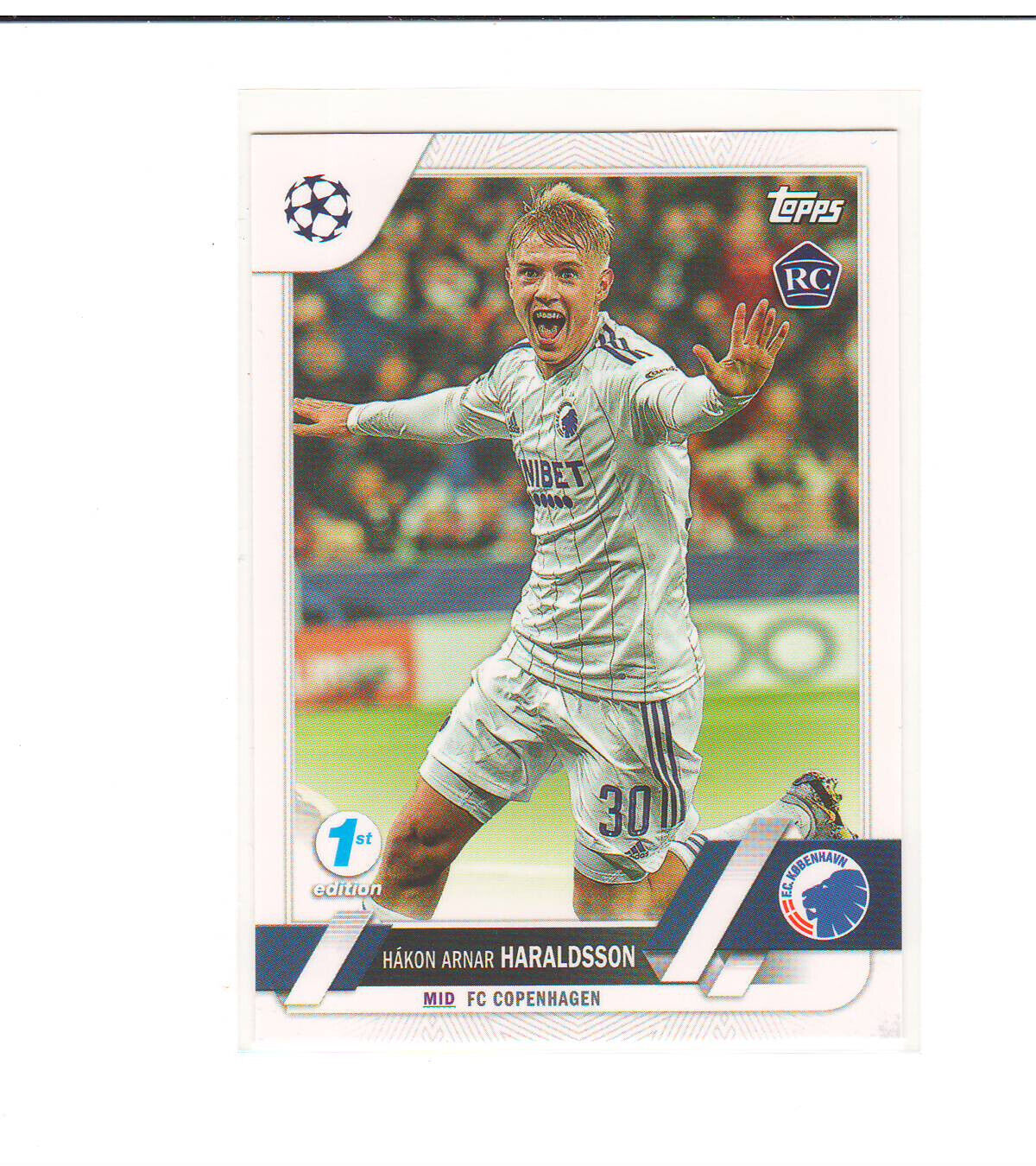 2022-23 Topps UEFA Club Competitions 1st Edition #175 Hakon Arnar Haraldsson RC
