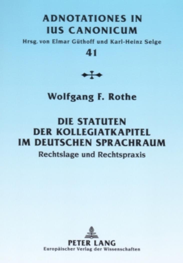 Thumbnail - Die Statuten Der Kollegiatkapitel Deutschen Sprachraum | Wolfgang F.