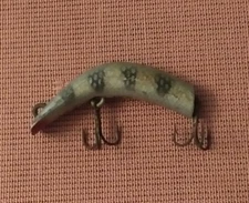 VINTAGE WOOD LAZY IKE 1 3/4" FISHING LURE