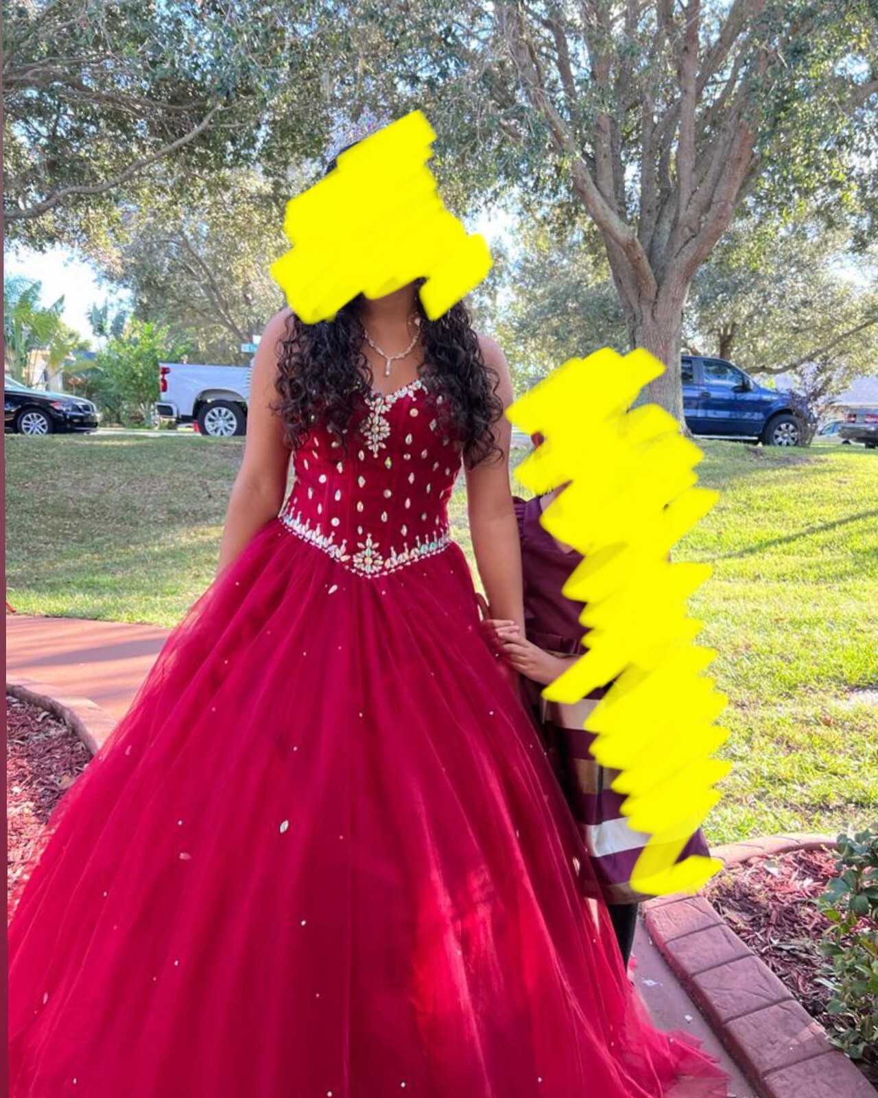Red Quinceanera Dresses Sweet 16 vestido de 15 anos Gem