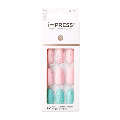 Kiss My Face imPRESS Nails Dew Drop Unghie Autadesive 30 pezzi donna