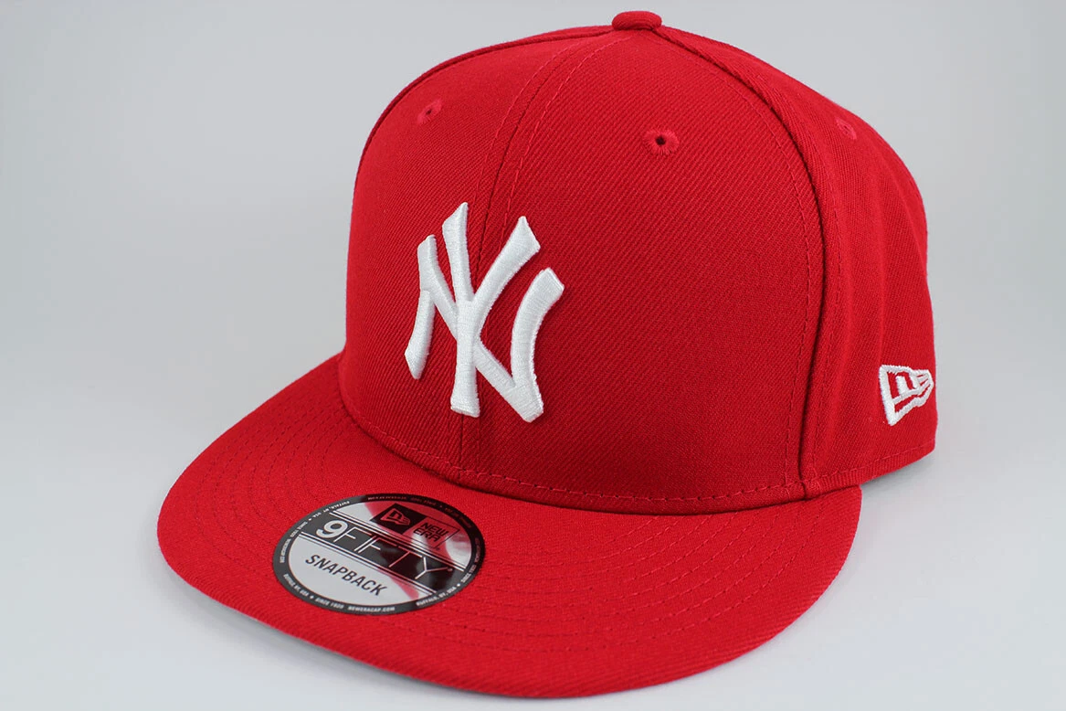 NEW ERA 9FIFTY BASIC SNAPBACK HAT CAP MLB NEW YORK NY YANKEES RED