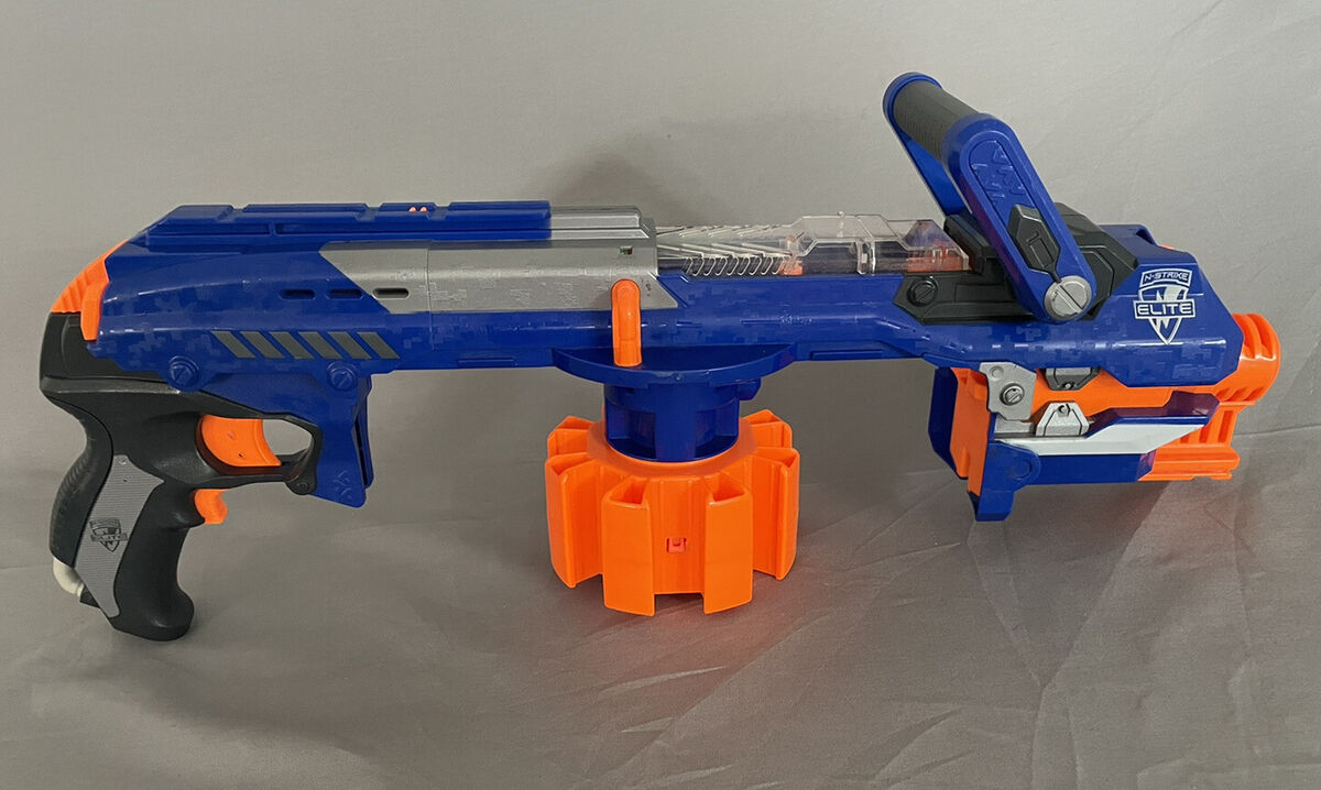 Nerf N-Strike Elite Hail-Fire Blaster Gun Excellent Condition!