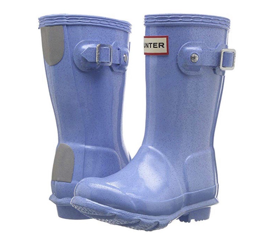 vivid blue hunter boots
