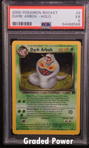 Dark Arbok (Unlimited) graded PSA 5 for sale on eBay