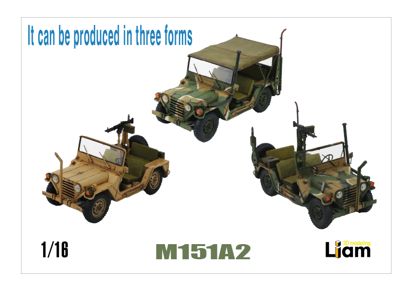 1/16 scale M151A2 Mutt US Military Vehicle model 3d printed kit | eBay