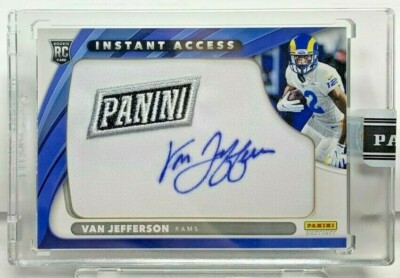 Van Jefferson 2020 Panini Instant Access Patch RC Autograph Auto #'d 2/5 - RAMS