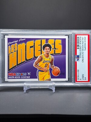 Greetings From Los Angeles Jalen Hood-Schifino Rookie Postcard PSA