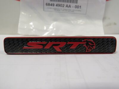 DODGE CHARGER HELLCAT Black & Red Dash SRT HELLCAT Nameplate NEW OEM MOPAR
