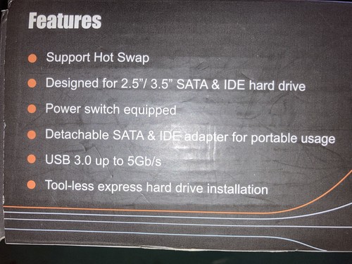 ICY Docking Station MB981U3-1SA-1 2.5”/3.5” SATA & IDE - Afbeelding 9 van 15