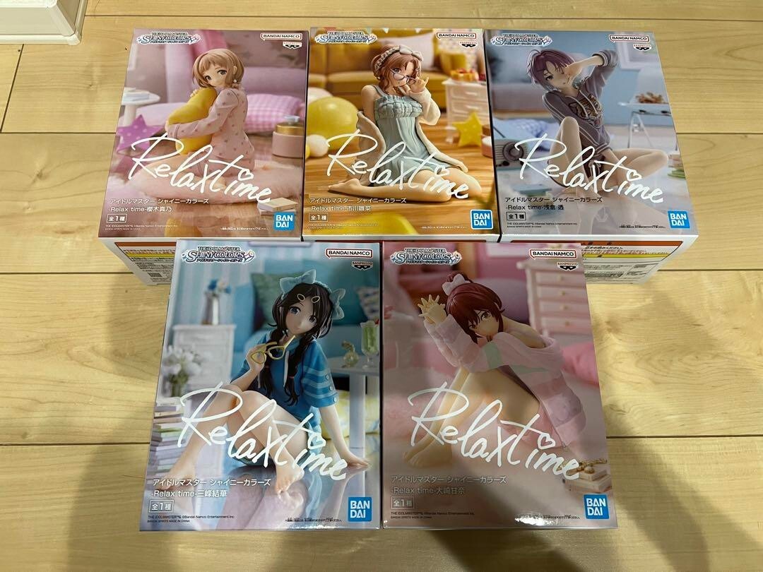 Idolmaster Shiny Colors Relax time Set of 5 New Amana Yuika Toru  