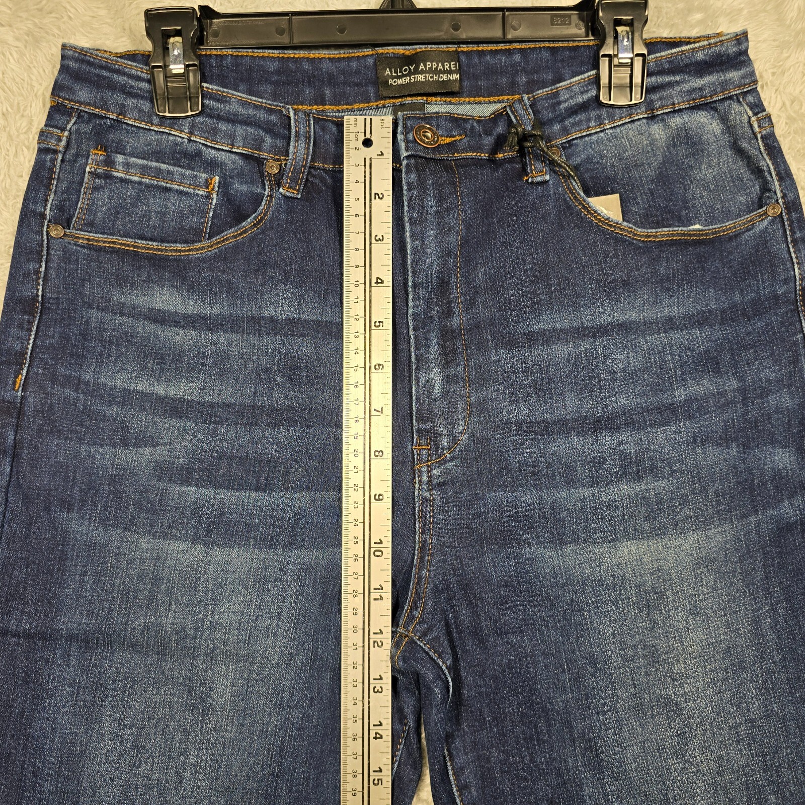 Alloy Apparel Jeans Womens 20x37 Tall Blue Denim Power Stretch High Rise
