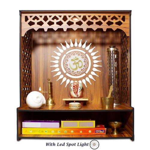Wooden Pooja Mandir for Home | Puja Temple Stand for Office & Shops| Led Light - Bild 2 von 4