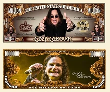 OUR OZZY OSBOURNE NOVELTY BILL (2 Bills)