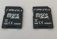 2 PNY MicroSD Adaptor - Tracked Postage