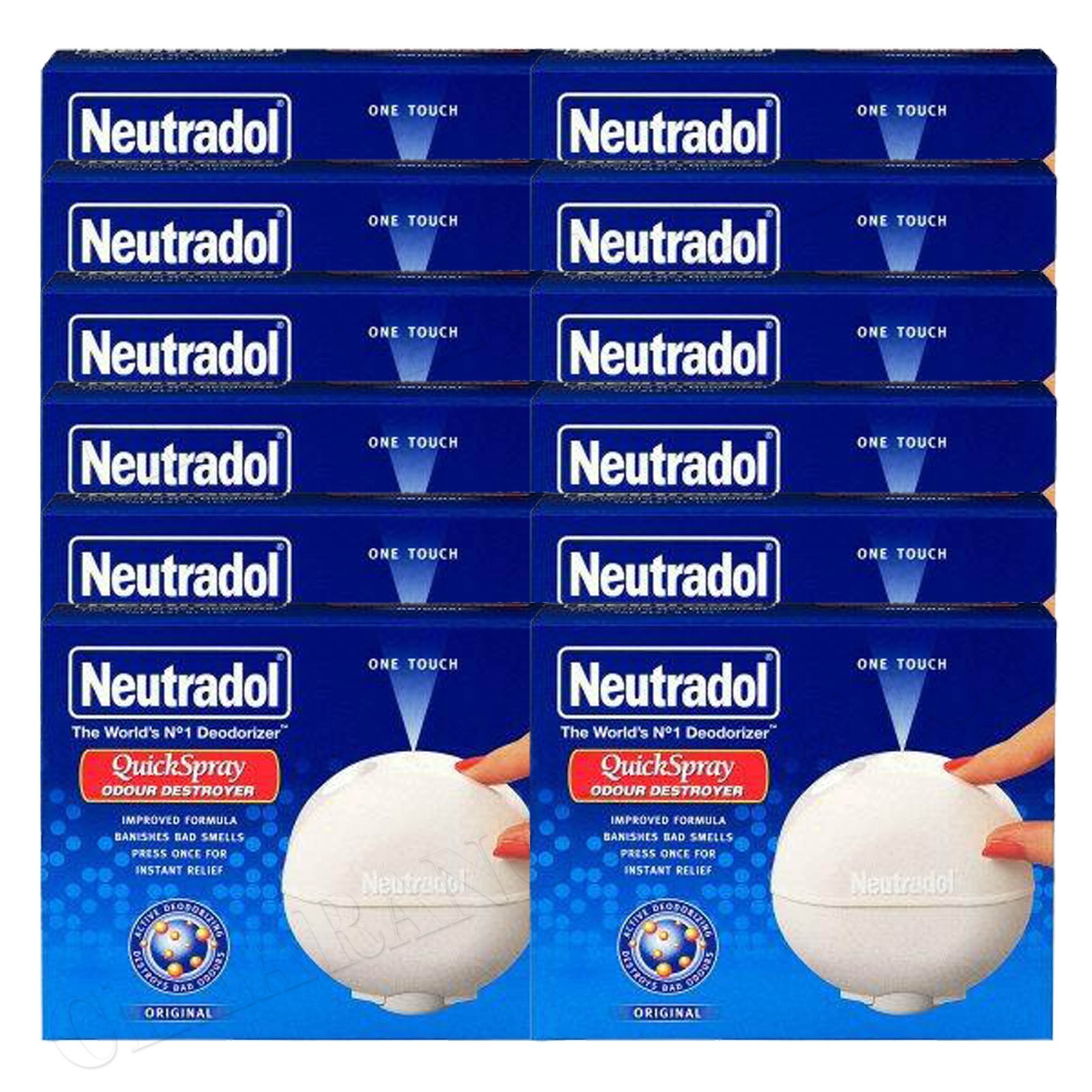 12 x Neutradol Quick Spray Original Odour Destroyer Air Freshner 50ml FREE POST eBay