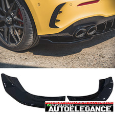 Seite Splitter Heckansatz Heckdiffuser F&uuml;r Mercedes W177 A45 S Glanz Schwarz