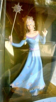 Hallmark Ornament 2001-Queen Aurora-Fiber-Optic Glow-Tree Topper- Fairy-8''-NIB