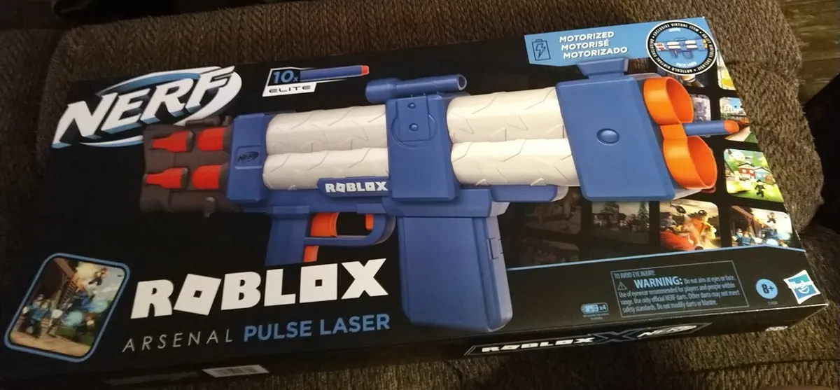 NERF ROBLOX GUNS! Arsenal Pulse Laser and more! 
