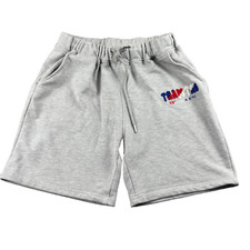 Trapstar It  s A Secret Shorts Womens Large Heather Gray Embroidered Drawstring