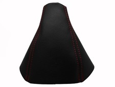 VOLVO S60 I (2000-2010) Schaltknaufabdeckung 100% Leder - rote Nähte