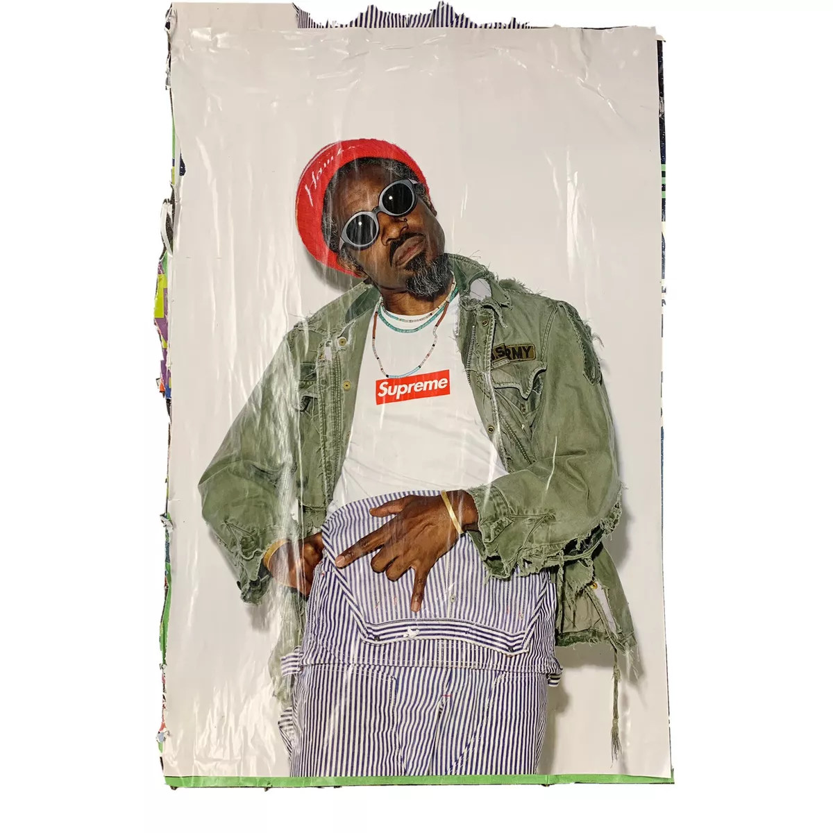 Supreme New York Andre 3000 Outkast Pinstripe Box Logo Poster Fall Winter  2022