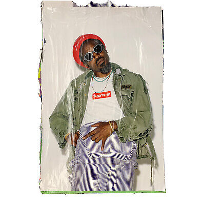 Supreme New York Andre 3000 Outkast Pinstripe Box Logo Poster Fall Winter  2022 | eBay