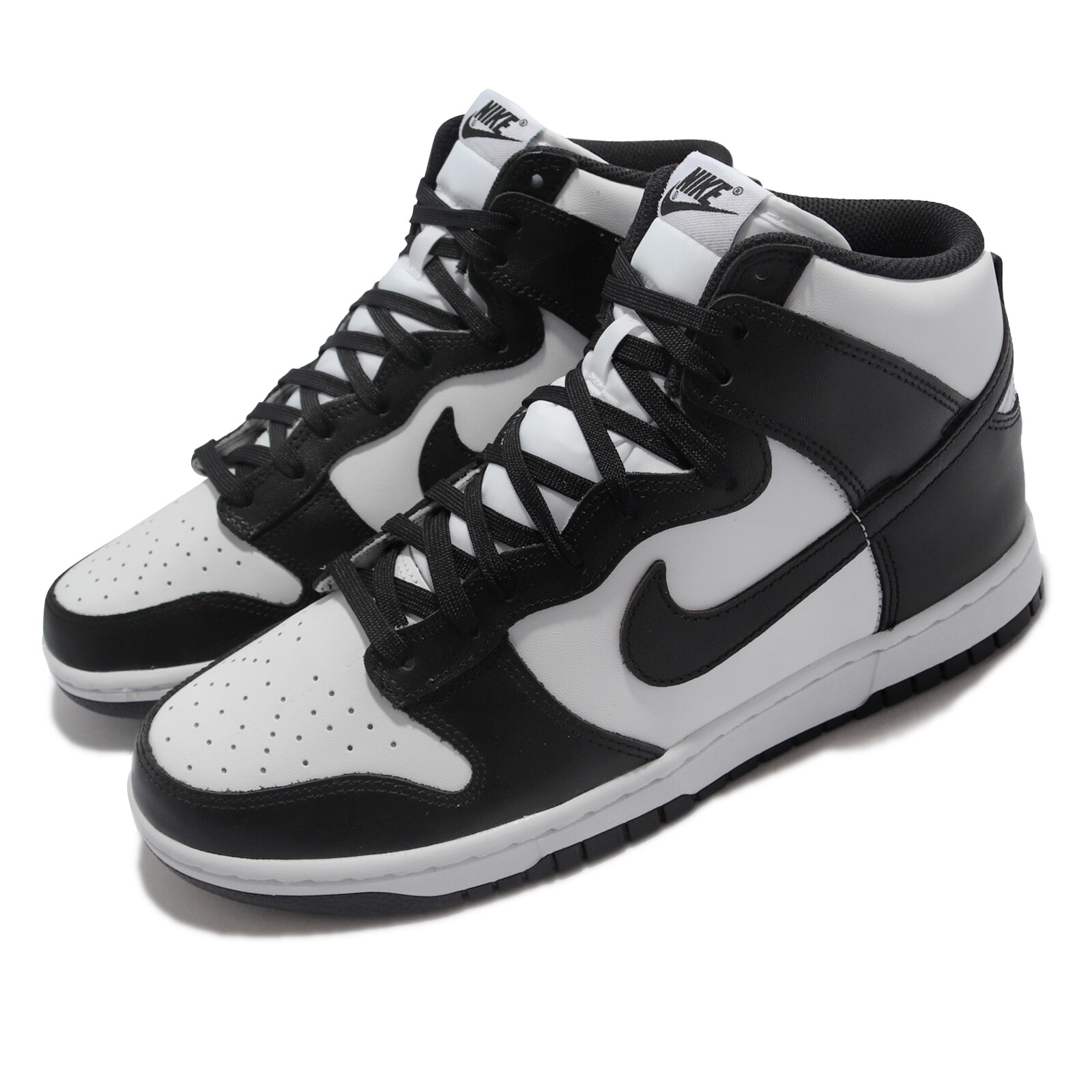 Мужская повседневная обувь Nike Dunk Hi Retro White Black Panda в стиле ретро DD1399-105