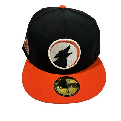 Black and Orange graphic fitted baseball Cap H Logo Embroidered Black Orange Graphic Fitted Baseball Cap  main image 2
