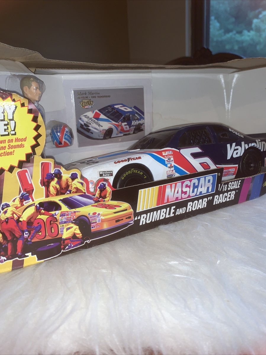 Retro MARK MARTIN #6 NASCAR T-BIRD 1/18 Rumble & Roar Toy Car | eBay