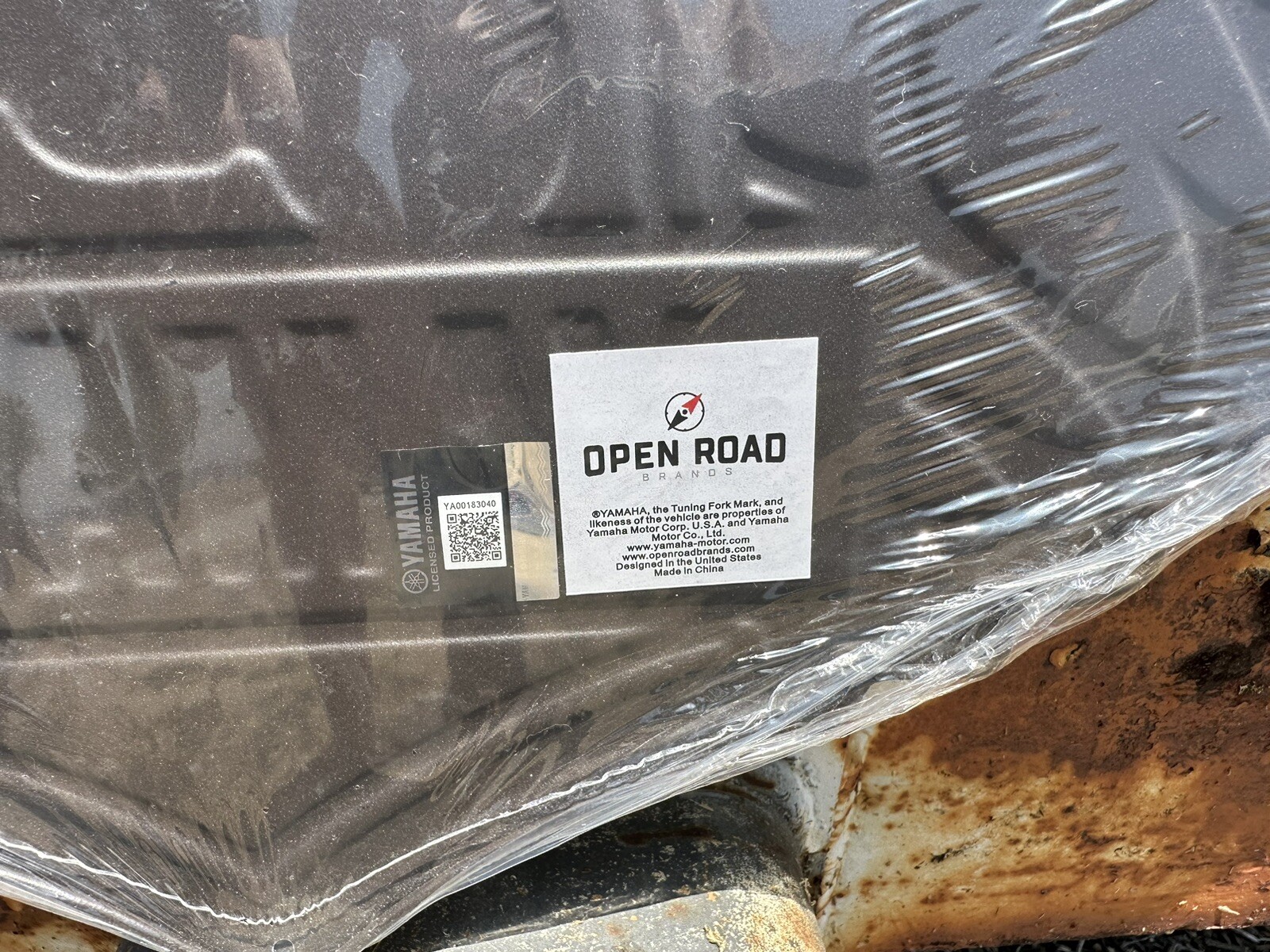 RARE! VINTAGE Rustic Style Yamaha Motorcycles 30" Metal Sign Embossed w/ Wings