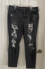 Judy Blue Womens Jeans Boyfriend Fit Distressed Splattered Black 20W JB8867 — photo 1