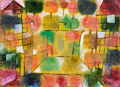 11113.Decoration Poster.Home Wall.Room art.Paul Klee painting.Tree Architecture