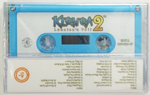 NEW Klonoa 2 Lunatea's Veil Original Game Soundtrack OST Cassette Tape SEALED - Picture 2 of 10
