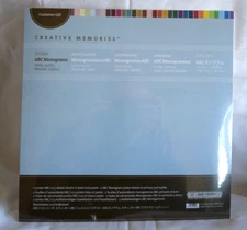 Creative Memories ABC Monograms Stickers - Jewel, Pastel, Primary, Earthy (New)