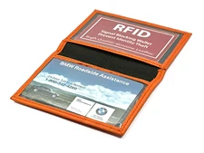 Genuine Leather Leather 3 ID Card Bifold Mini Wallet Driver's License