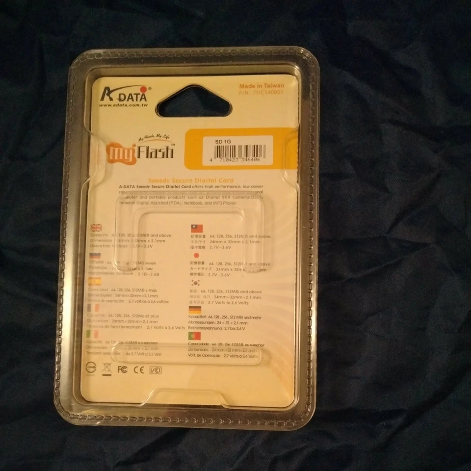 Adata 1GB Speedy Secure Digital SD Card (STI-SD-1GB) - Image 4 of 4