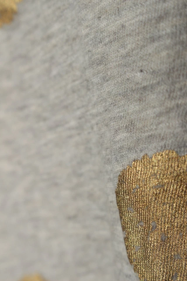 LEON & HARPER T-shirt col en V Dames Haut T EU 38 gris clair-doré - Photo 4/4