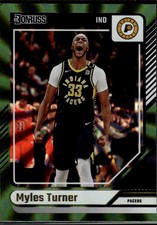 Myles Turner 2024-25 Donruss Holo Green Laser Indiana Pacers #29