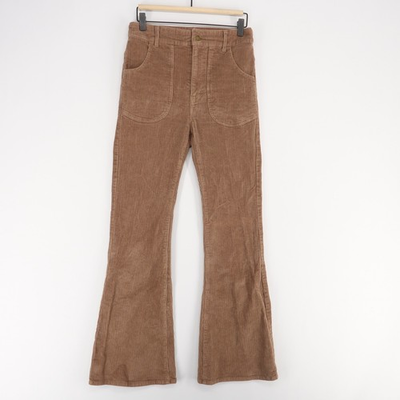 #ad Hammies Bell Bottom Pants Womens 28 Brown Corduroy Flare High Rise Retro 70s $49.99