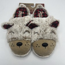 NEW Dearfoams Men's Comfy Memory Foam Papa Bear Slippers - PICK SIZE