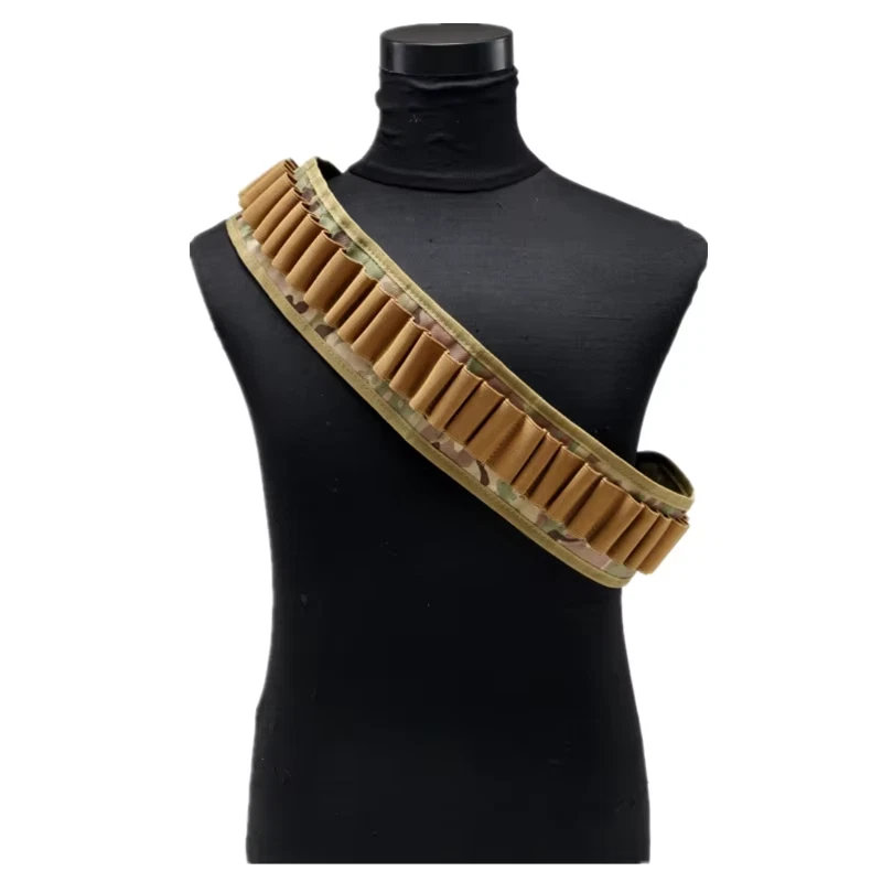 Bandolera táctica calibre 12 o 20 escopeta caparazón munición bolsa soporte 30 redondo Foto 4 de 4