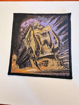 MOTORHEAD, ORGASMATRON, BLACK BORDER, 4X4 INCHES, WOVEN PATCH