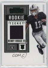 2020 Panini Contenders Rookie Ticket Swatches Henry Ruggs III #RTS-HRU 1g5h