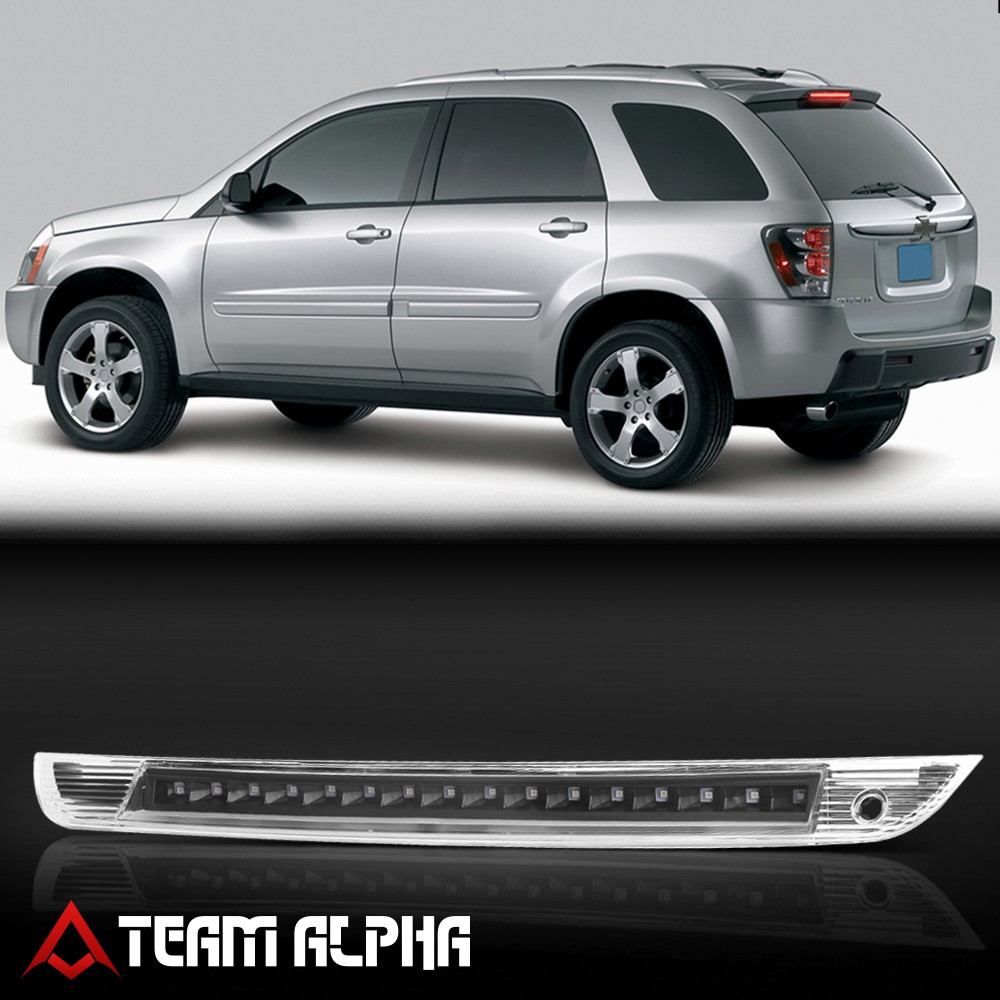 Fits 2005-2006 Chevy Equinox [Black/Clear] LED Third 3rd Brake Light Tail Lamp